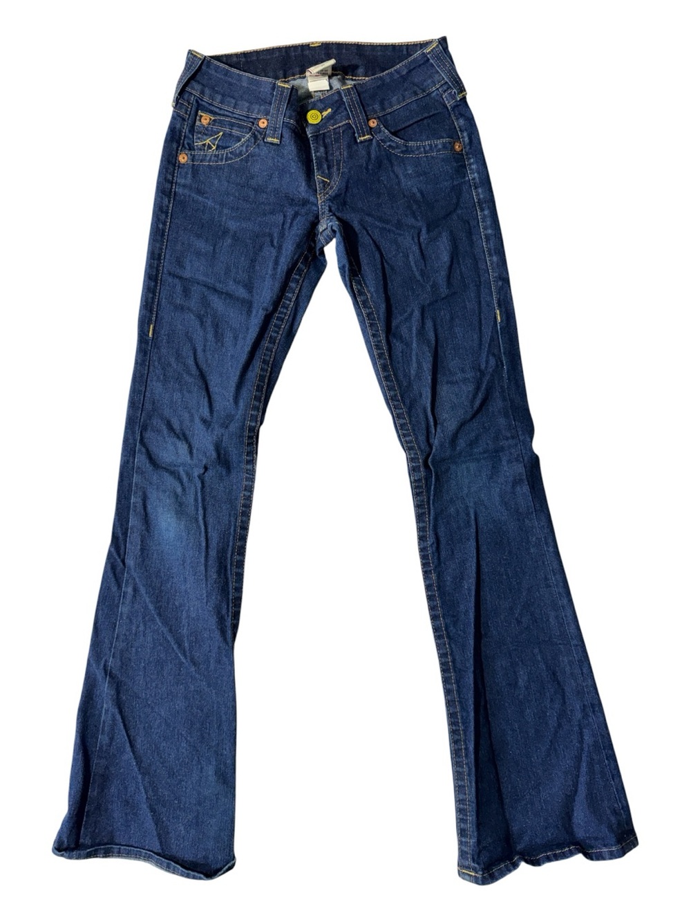 True Religion womens 27 Bobby bootcut low rise vintage denim blue jeans